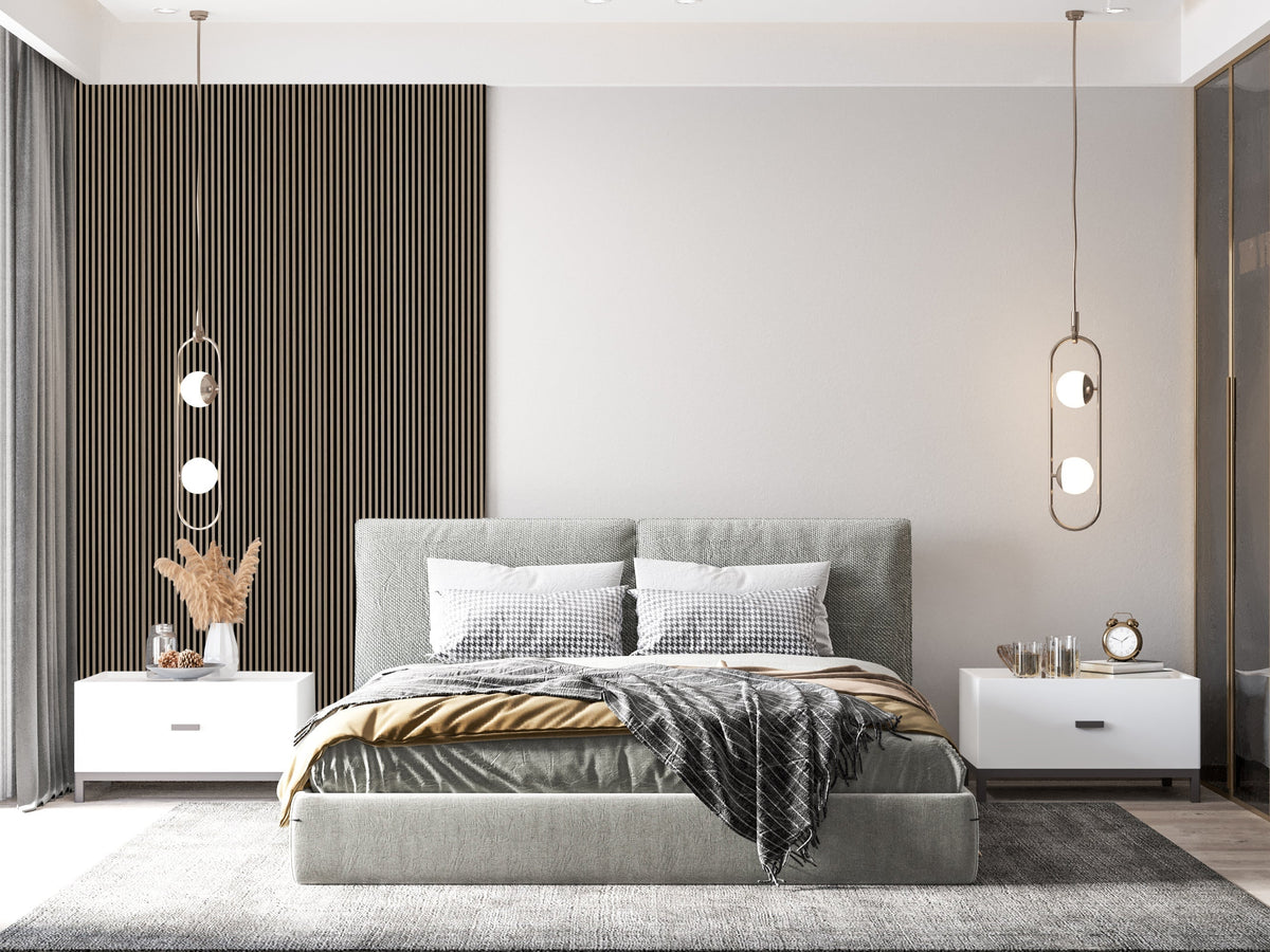 Tobacco Walnut Acoustic Panel 2800x600 Thin Slatt