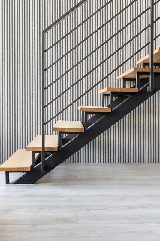 Stone Grey Acoustic Panel 2800x600 Thin Slatt