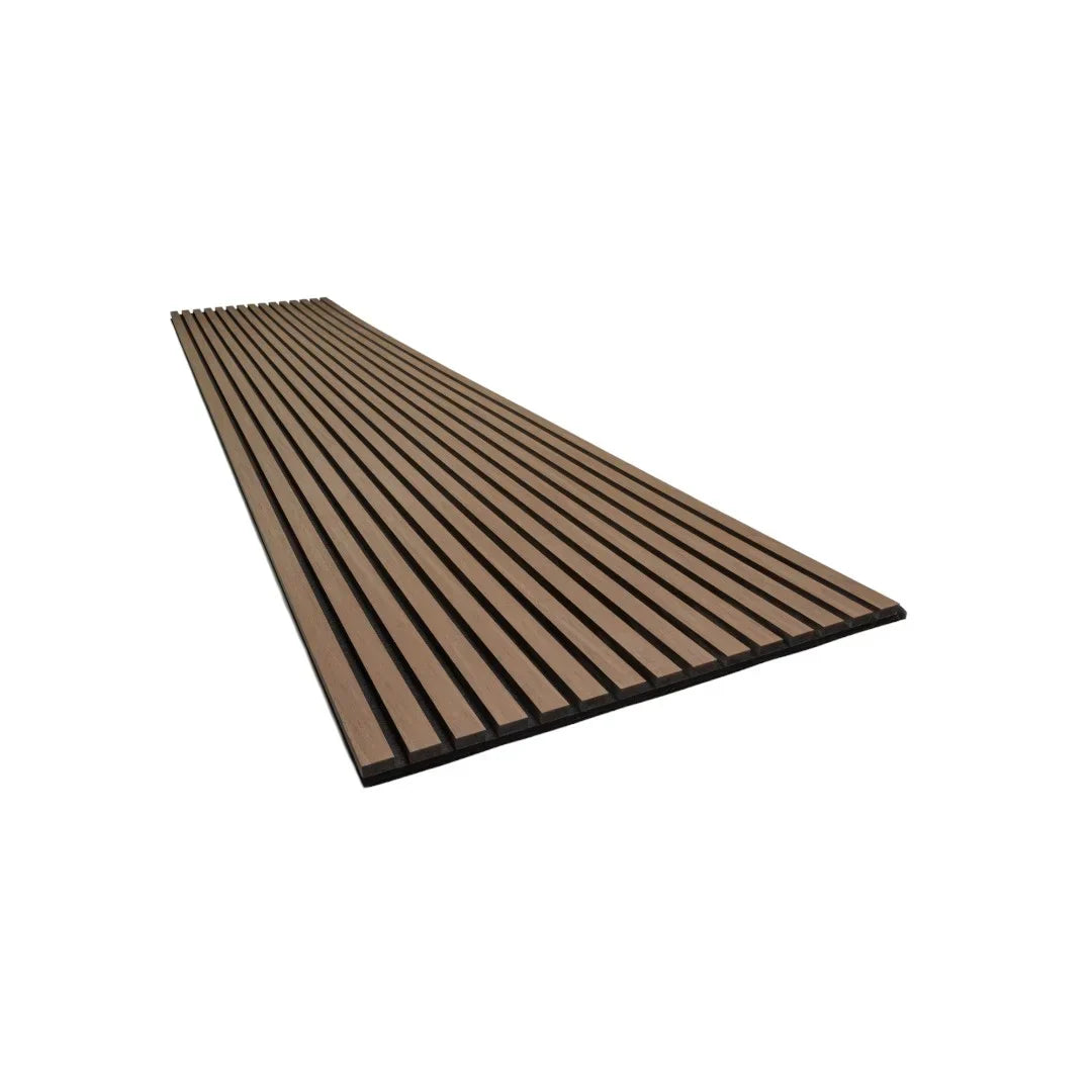 3.6m x 60cm | Acoustic Slat Wall Panels | Walnut | Premium Wood Veneer
