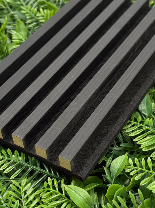Black Oak Acoustic Panel 2800x600 Thin Slatt