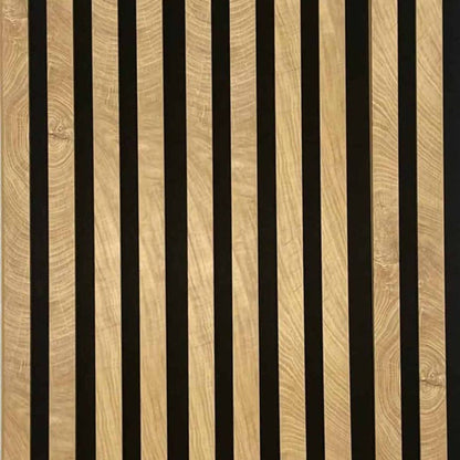 Acoustic Slat Wall Panels | Premium MDF | 244cm x 60cm | Light Oak