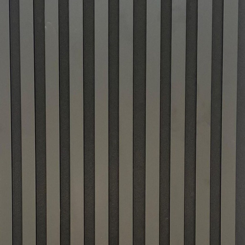 Acoustic Slat Wall Panels | Premium MDF | 244cm x 60cm | Matte Black
