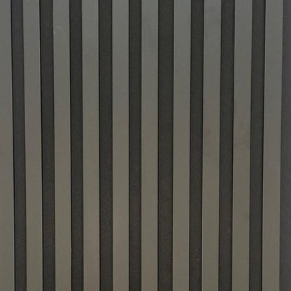 Acoustic Slat Wall Panels | Premium MDF | 244cm x 60cm | Matte Black