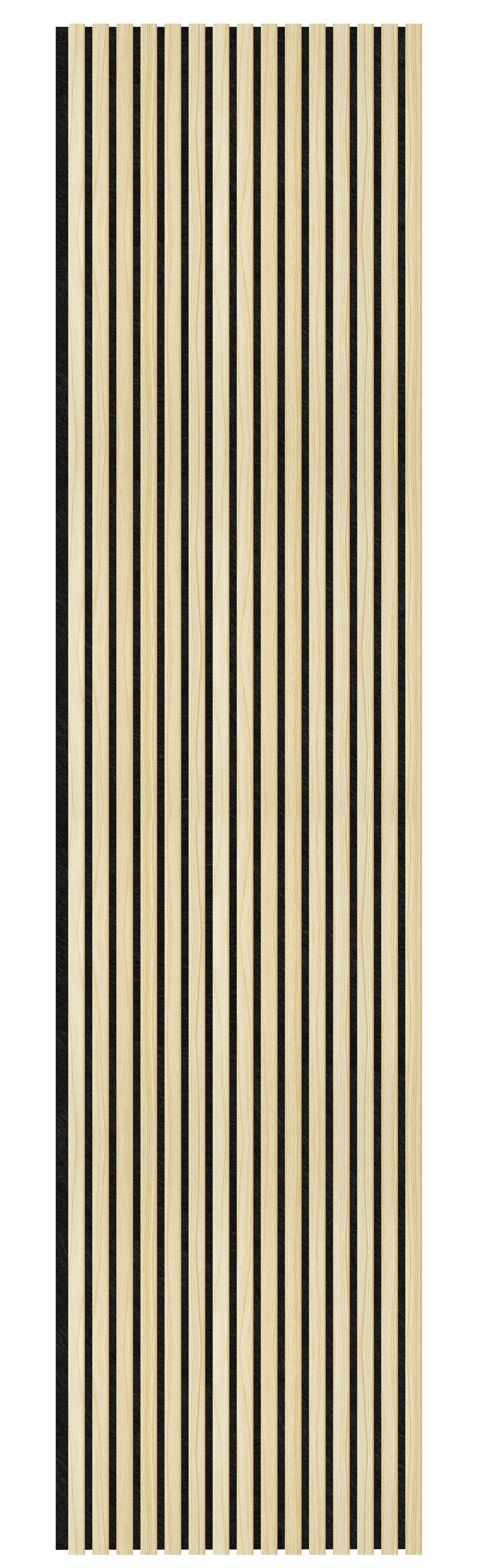 Acoustic Slatted Wall Panel 240 x 60cm - Slimline Profile - Oak