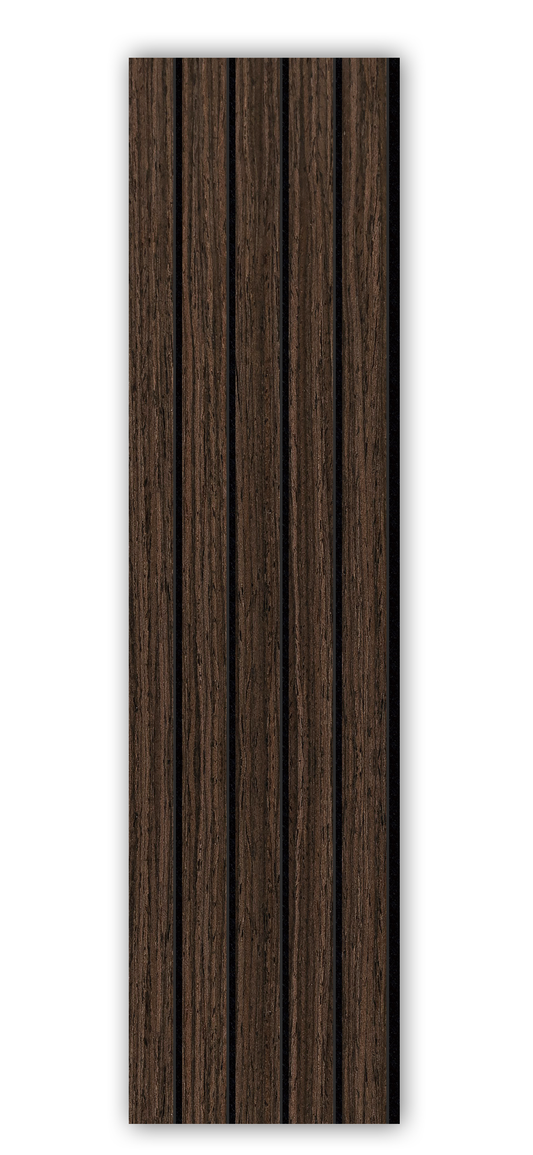Acoustic Slat Wall Panels | Premium UltraWide Slats | 240cm x 60cm | Smoke