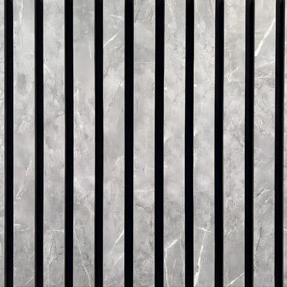 Premium Thick Slat Large Wall Panel 280cm x 60cm (Grey Marble - 35mm thickness)