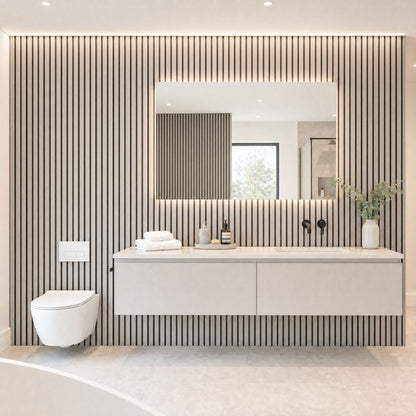 PVC Bathroom Wall Panels - Pack of 8 (Wide Range of Colours)