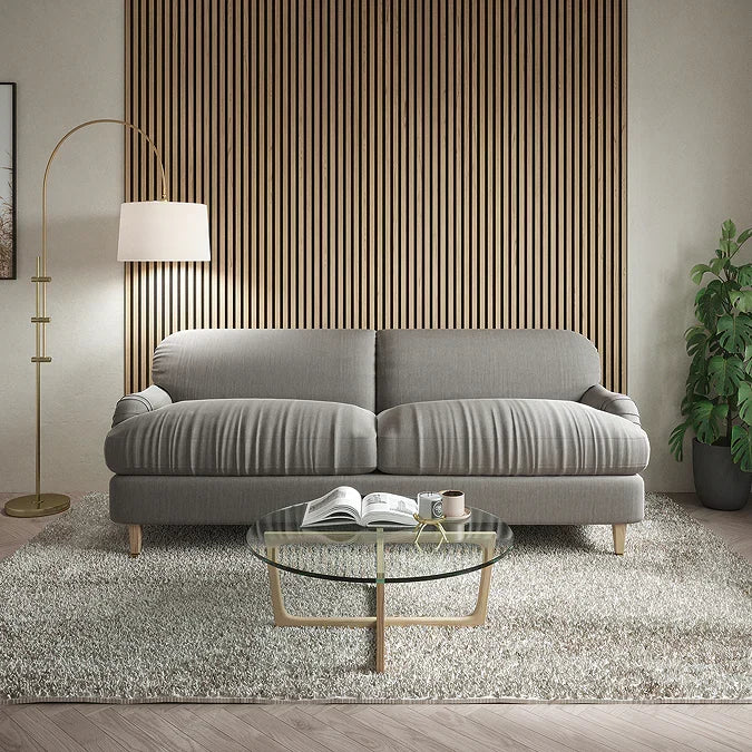 3m x 60cm | Acoustic Slat Wall Panels | Classic/Light Oak | Premium Wood Veneer