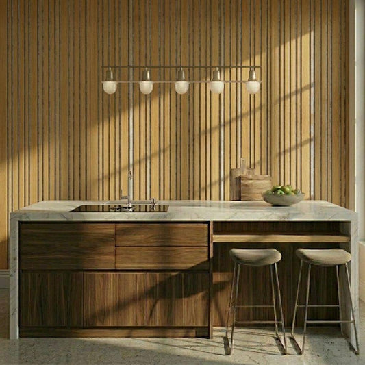 ACOUSTIC MULTI WIDTH PANEL- OAK + SILVER