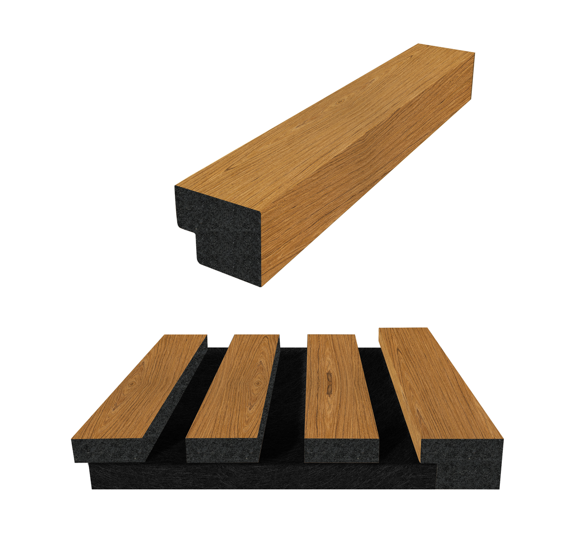 1 x Acoustic Panel Finishing End Trim ( Multiple Colours )