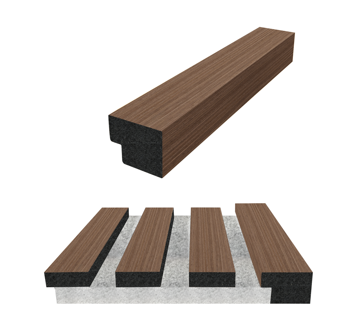 1 x Acoustic Panel Finishing End Trim ( Multiple Colours )
