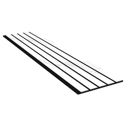 Acoustic Slat Wall Panels | Premium UltraWide Slats | 240cm x 60cm | White Marble